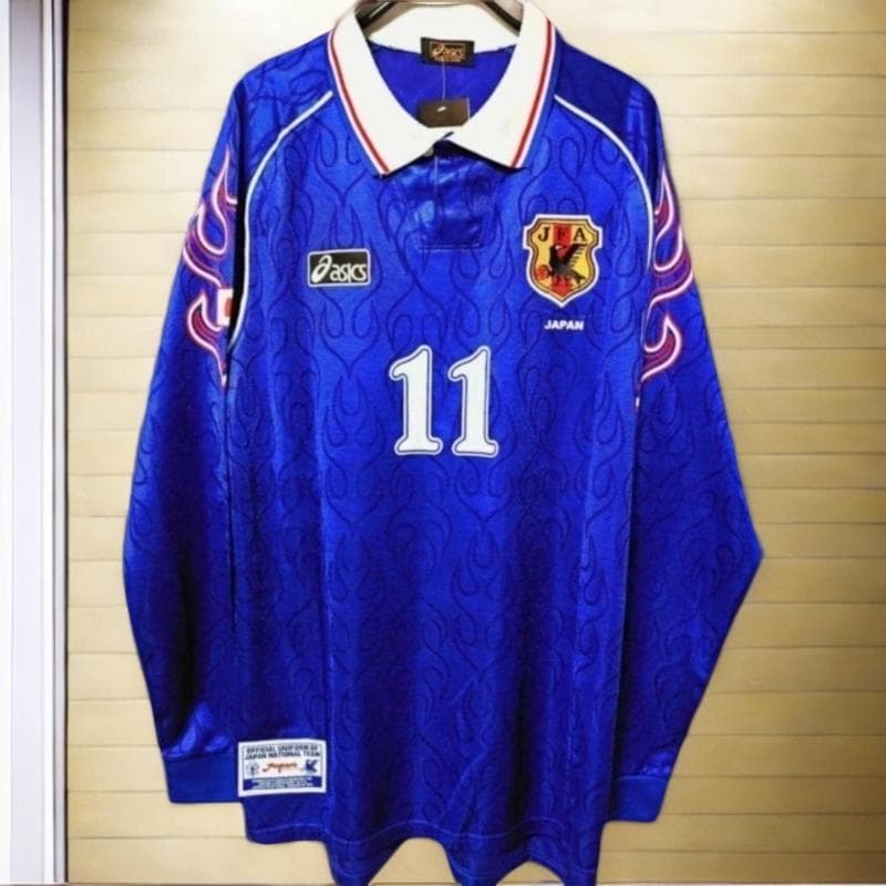 1998 日本代表 三浦知良 KAZU 背番号11 長袖 シャツ - メルカリ