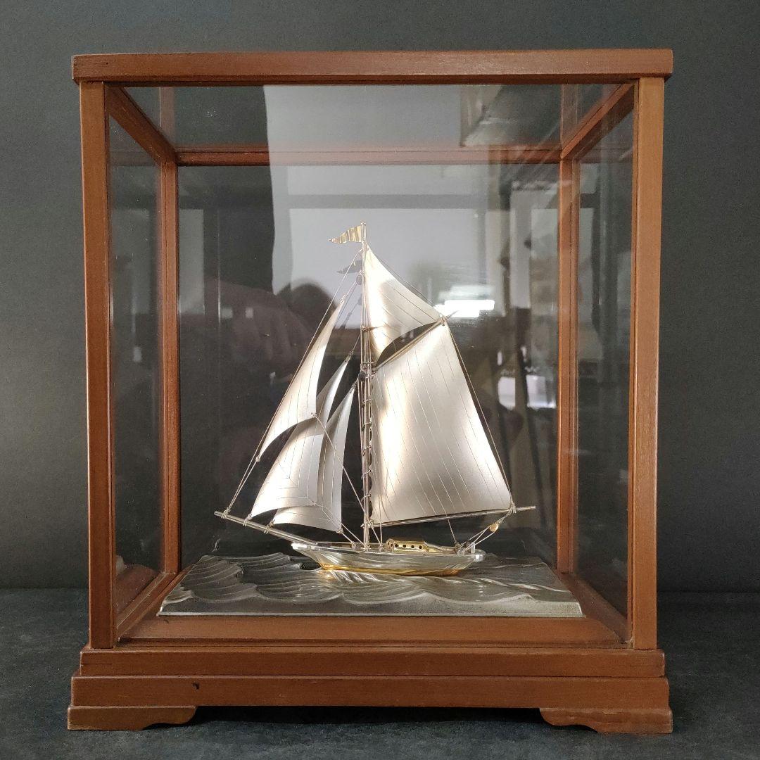 B27-1/STERLING 960/銀製ヨット 置物/オブジェ/銀船 - メルカリ