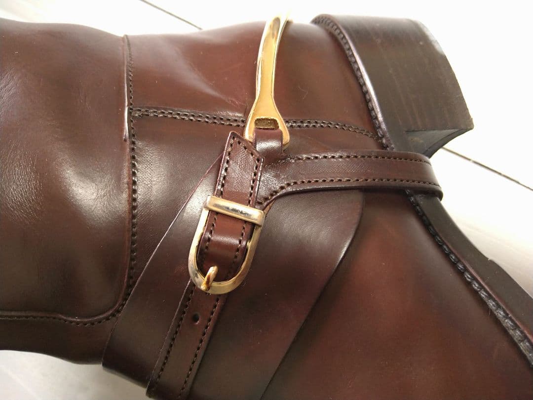 【専用です】サルトル SARTORE バックル ベルト ロングブーツ ブラウン