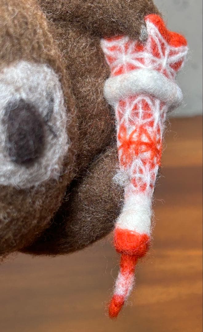 ☆SLEEPY SHEEP☆くま☆フェルト☆TOWER☆ぬいぐるみ☆ほぼ日☆ - メルカリ