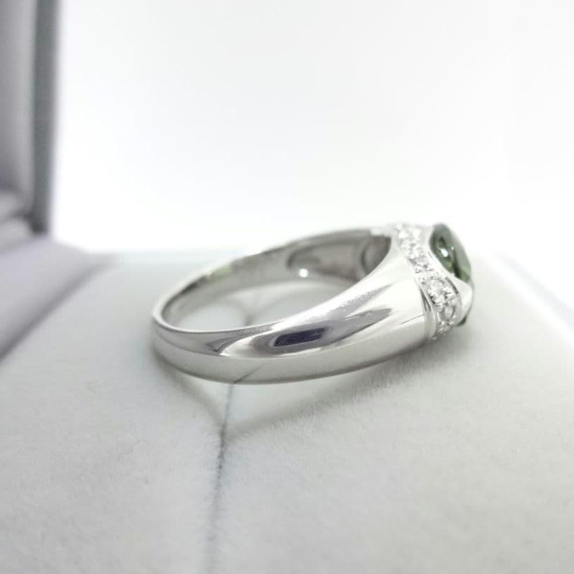 【Lucky様】トルマリン　ダイヤモンド　リング　1.91/0.12ctプラチナ