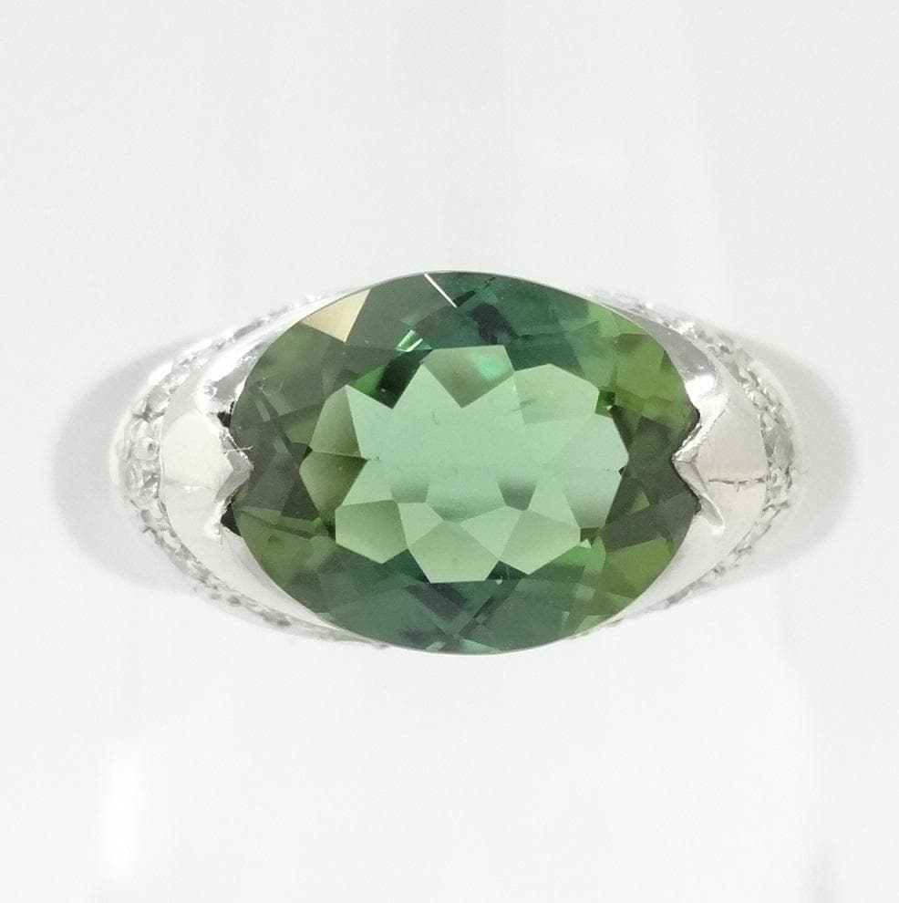 【Lucky様】トルマリン　ダイヤモンド　リング　1.91/0.12ctプラチナ