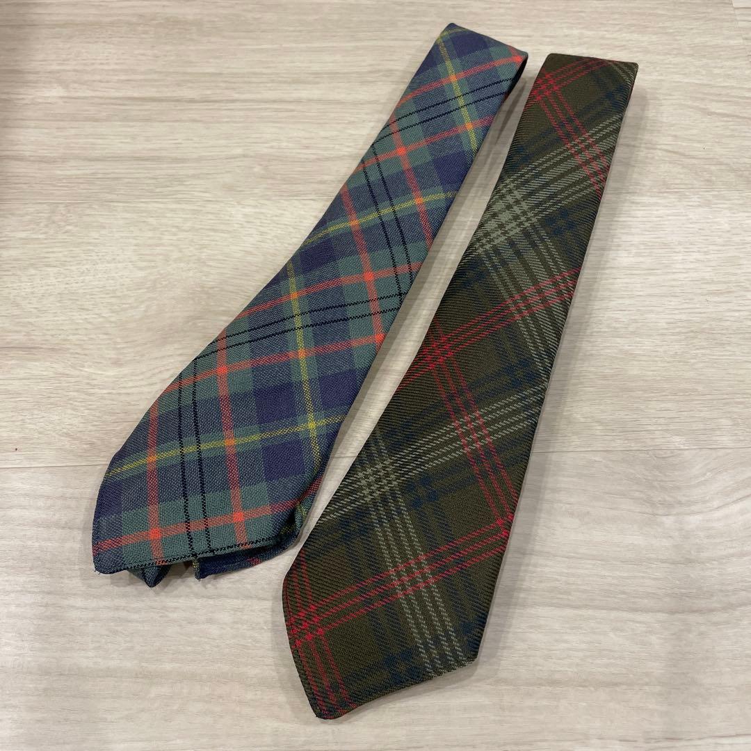 DOUBLE RＵ Co. チェック柄ネクタイ2本セット イタリア製 選べるチェック柄ネクタイ - スーツ/ネクタイ通販 | 人気レディース
