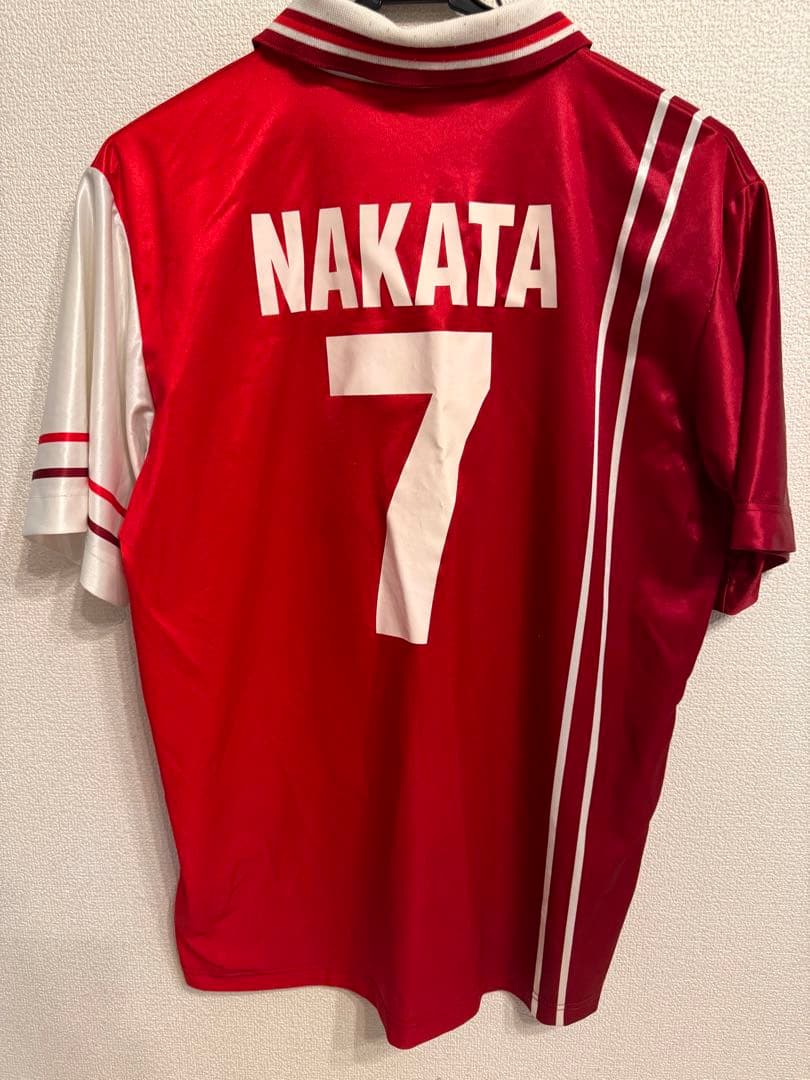 ペルージャユニフォーム　中田英寿　正規品　サイズXL ペルージャ 1999-2000 Galex ホーム半袖 ユニフォーム #7 NAKATA 中田