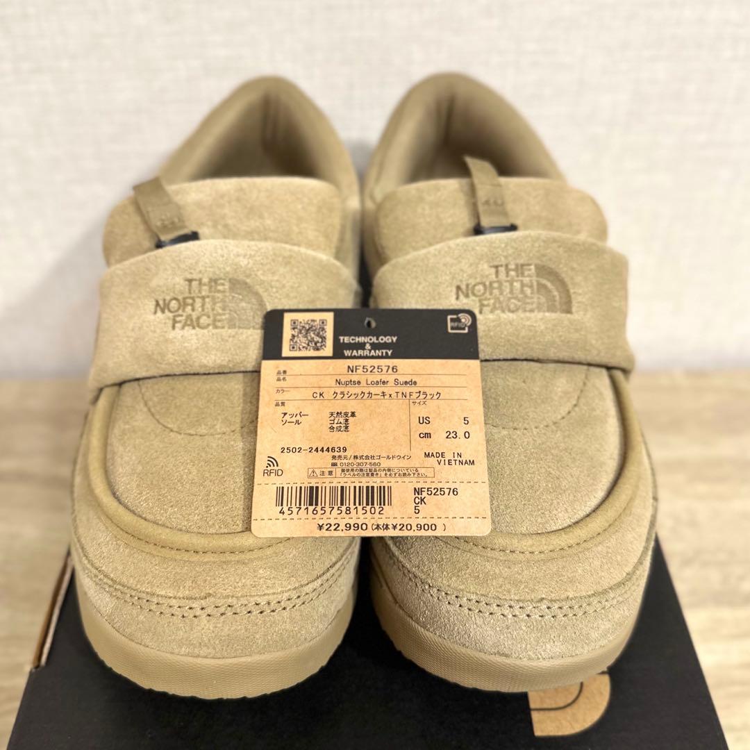 新品】THE NORTH FACE ヌプシ ローファー スエード 23㎝ - メルカリ