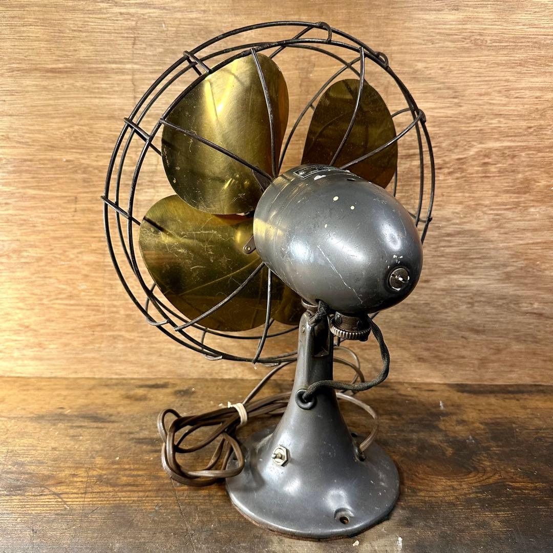 【実働】戦前モデル　EMERSON 6250-D　10インチ真鍮4枚羽ファン