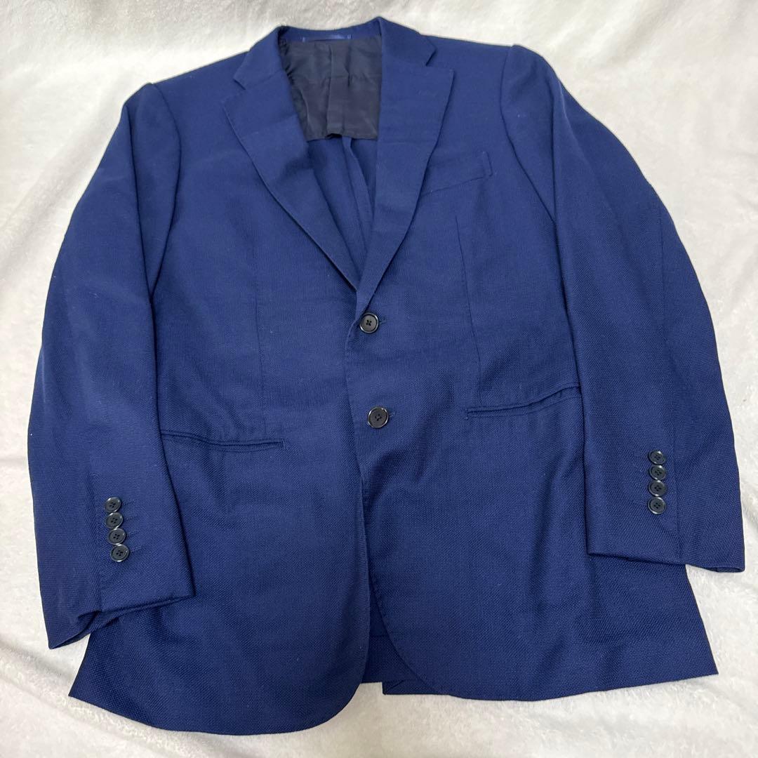 トゥモローランド 48サイズ ネイビー シングルブレスト スーツ