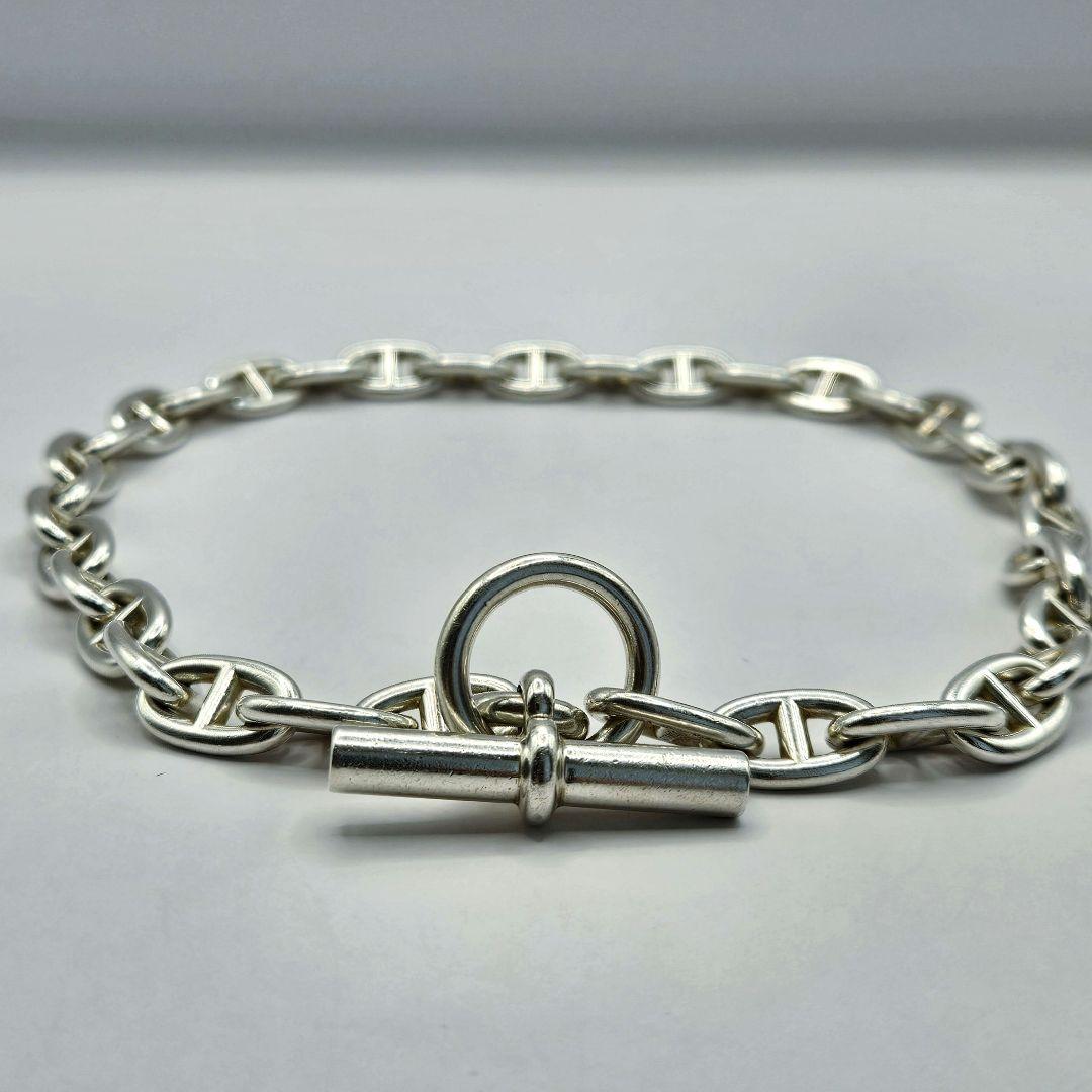 【vintage】HERMES シェーヌダンクル ネックレス mm36 エルメス