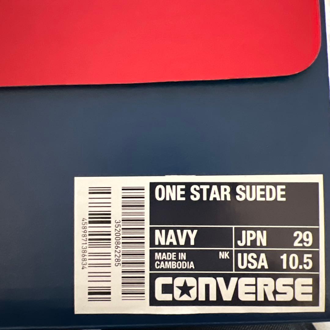 ONE STAR SUEDEスニーカー ネイビー コンバース 29.0cm