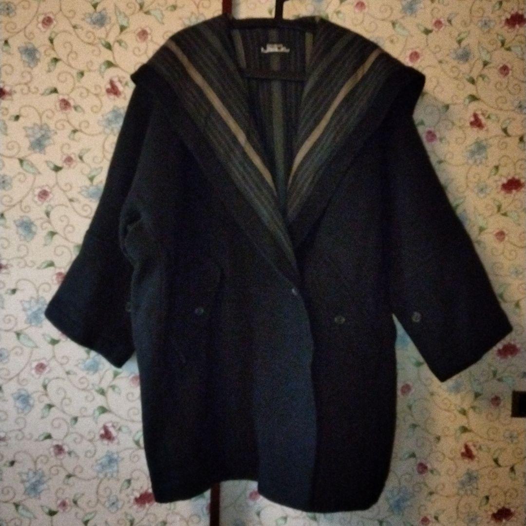 90s イッセイミヤケ ペルマネンテ コート 羽織 黒 裏地柄 日本製 希少