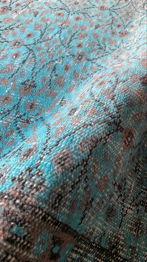 110×197 \"TEAL” ViNTAGE TURKiSH RUG