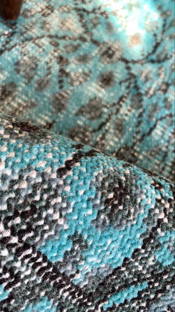 110×197 \"TEAL” ViNTAGE TURKiSH RUG