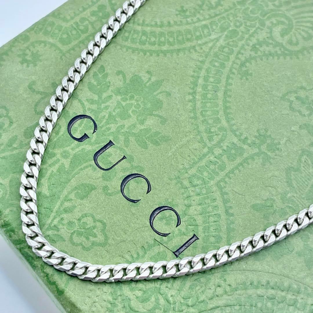 【ベジータ】グッチ　喜平チェーン　ネックレス　50cm　幅3mm