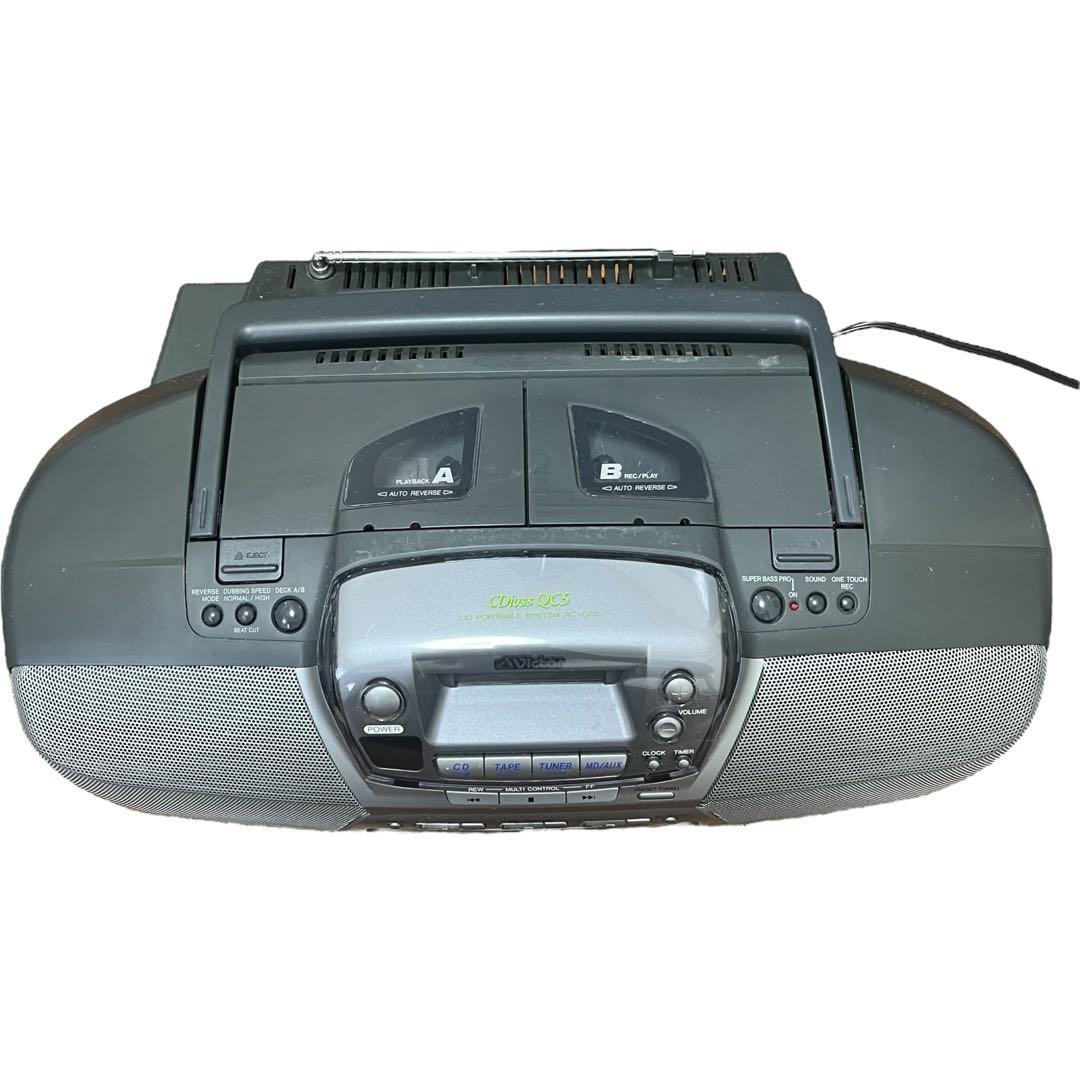 Victor ビクター 3 CD コンパクト オーディオ カセット デッキ - メルカリ