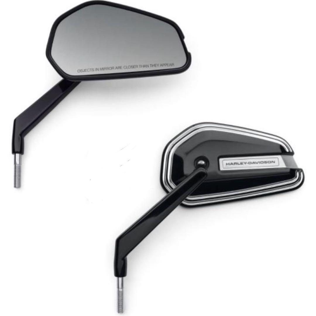 Harley Davidson 純正 エンパイアミラー ブラック×シルバー - メルカリ