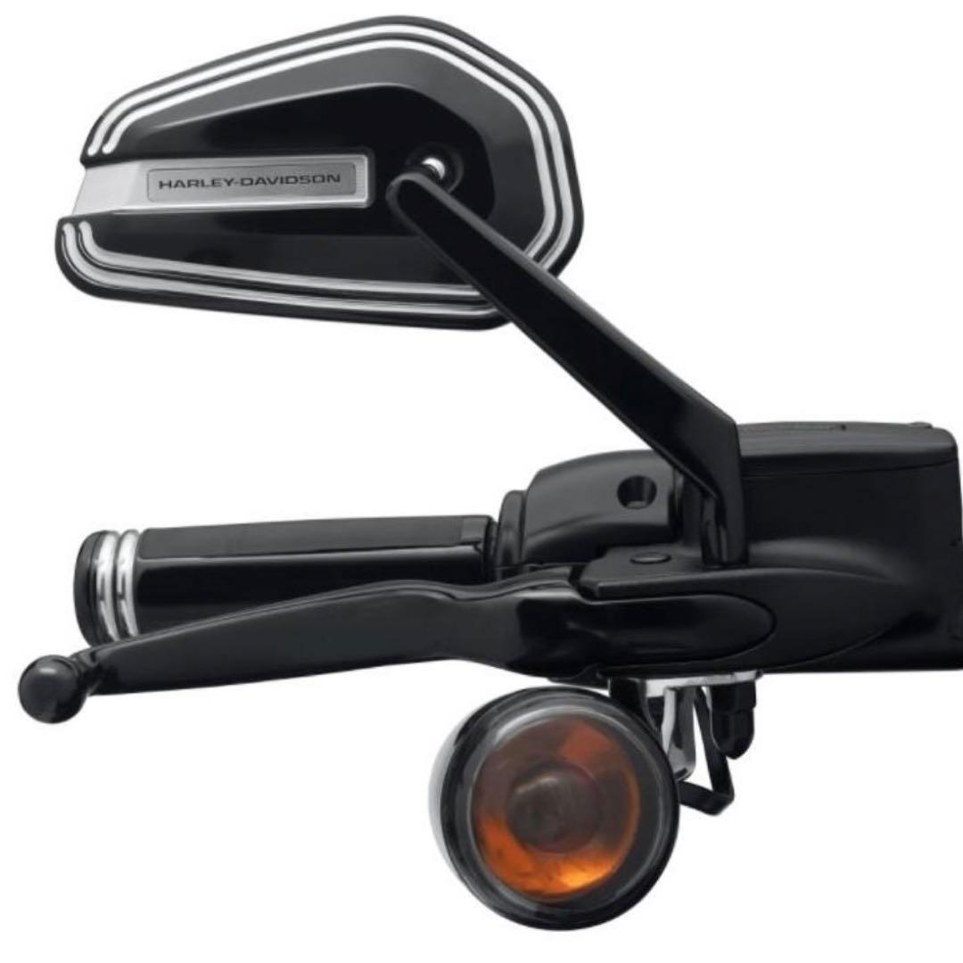 Harley Davidson 純正 エンパイアミラー ブラック×シルバー - メルカリ