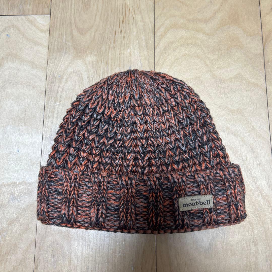 mont-bell ニット帽 オレンジ・ブラウン - mont-bell モンベ