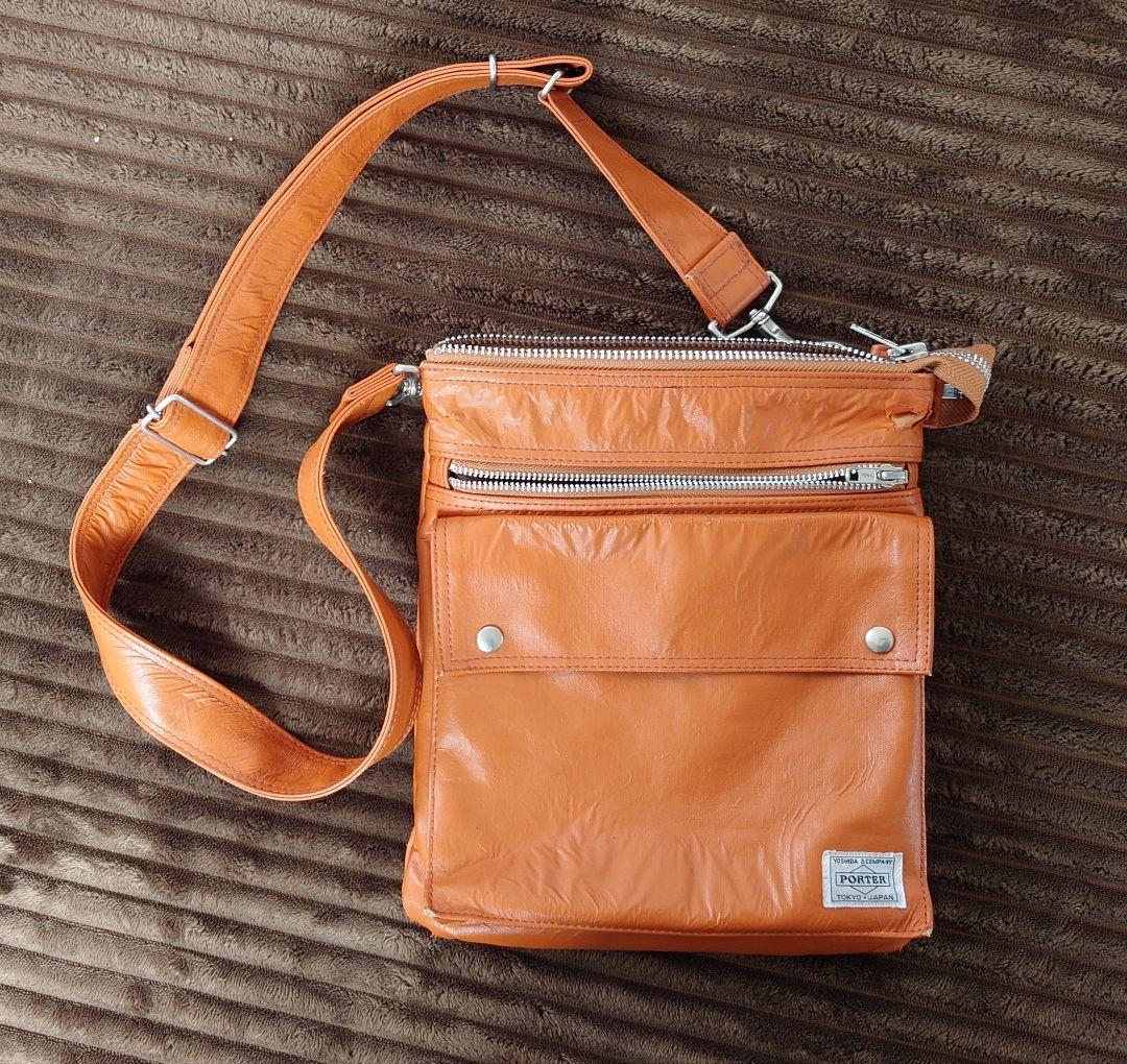 PORTER オレンジ(茶色) ショルダーバッグ - メルカリ