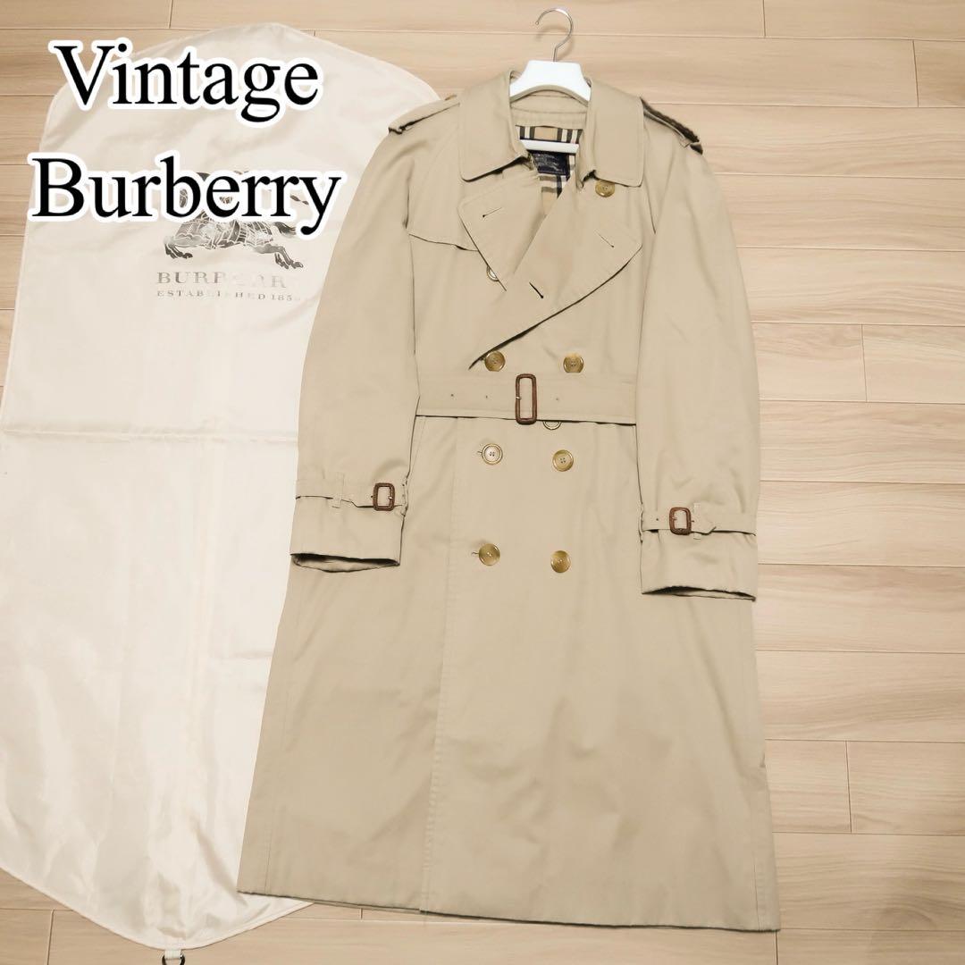 貴重 ビンテージ BURBERRY トレンチコート ロング丈 バーバリー - メルカリ