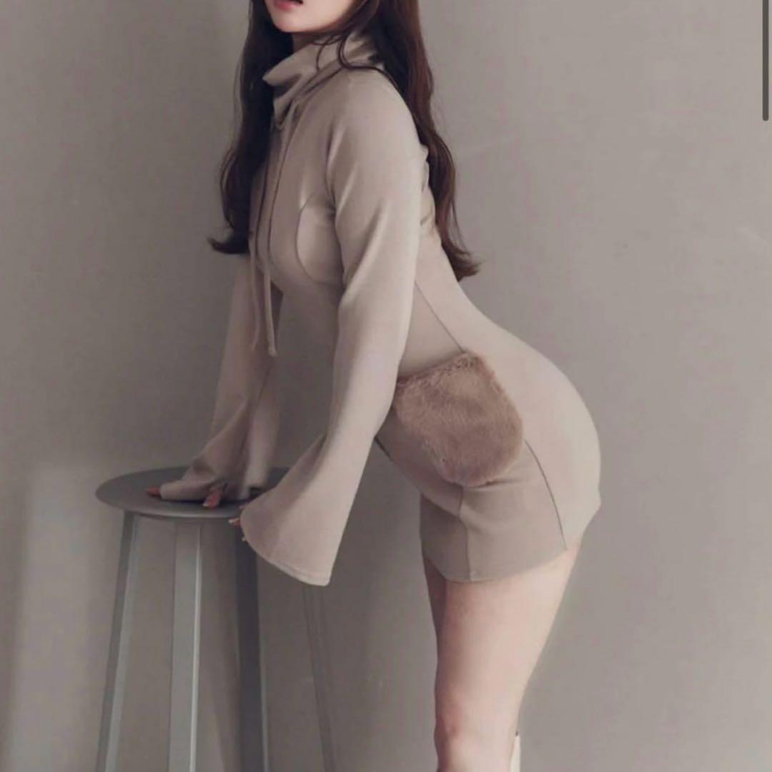 最安値】ANDMARY Fur pocket mini dress - メルカリ