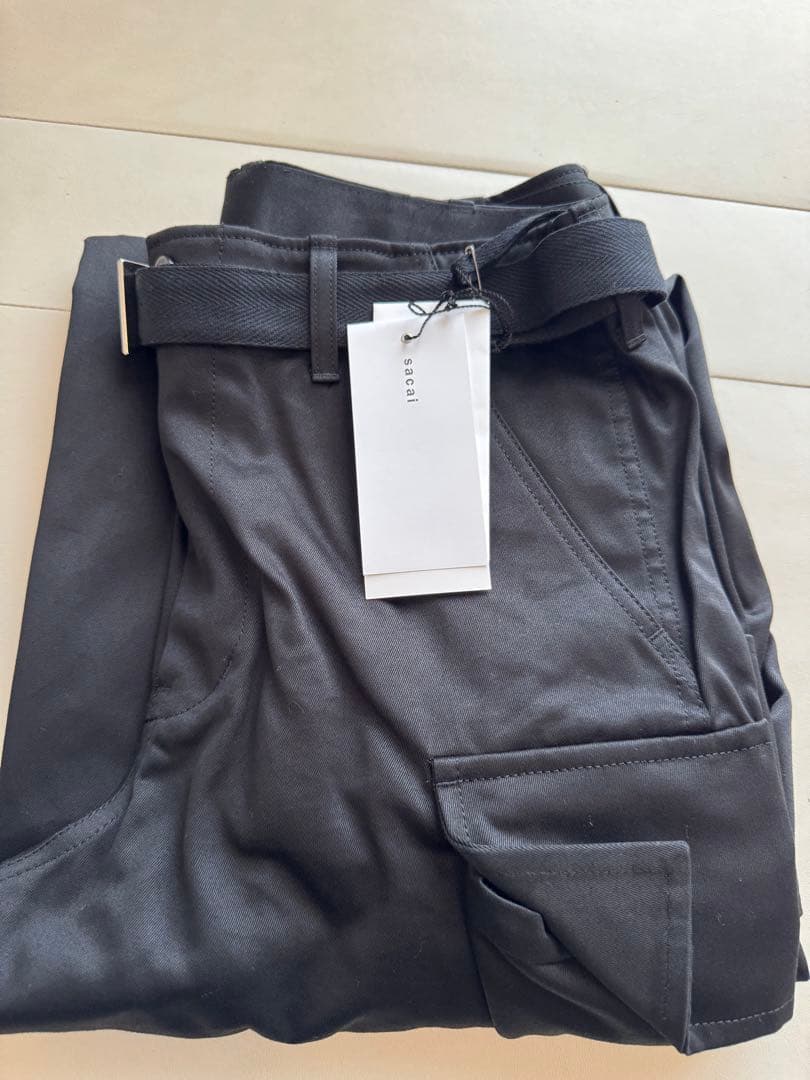 A*s様 新品 sacai 25aw Cotton Chino Black 2 - メルカリ
