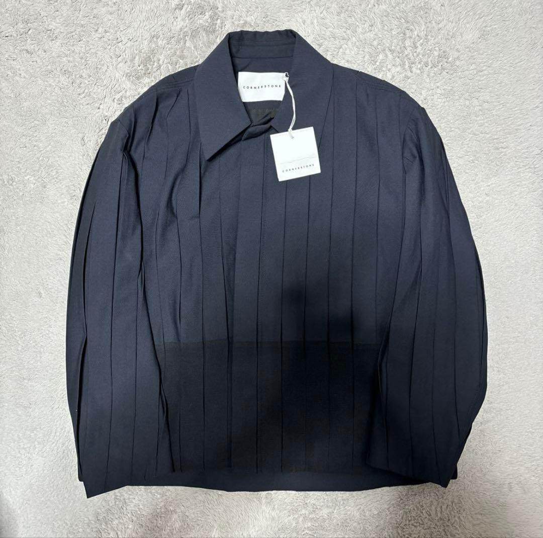 希少46 タグ付きcornerstone 21ss pleats jacket - メルカリ