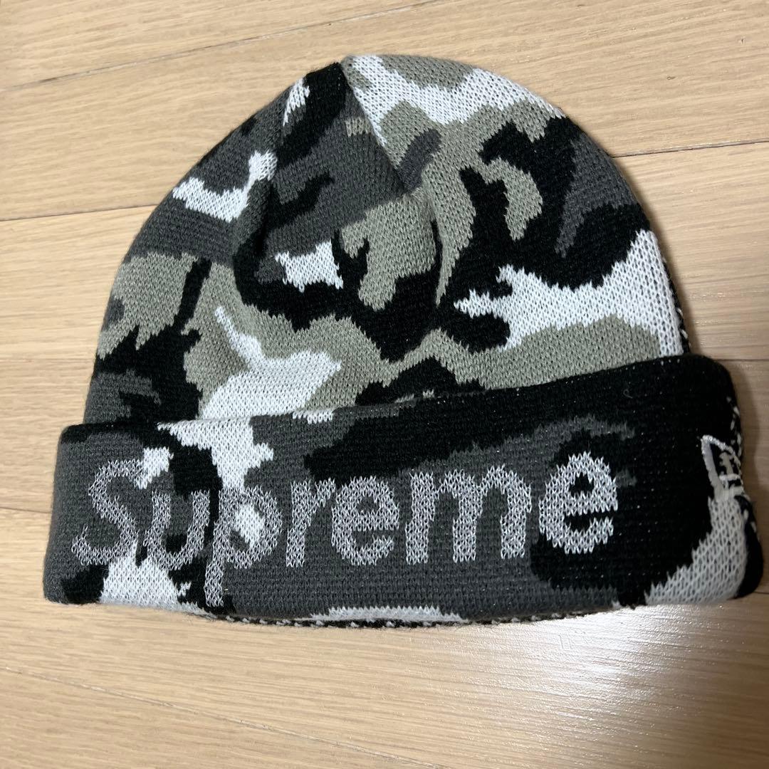 Supreme snow camo ニット帽 迷彩柄・ストライプ - メルカリ