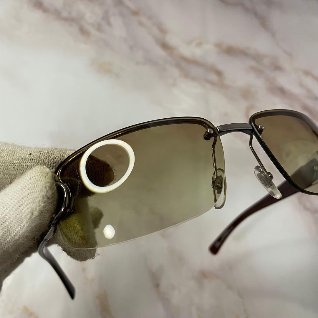 GUCCI グッチ ハーフリム ホースビット Y2K GG ロゴ サングラス - メルカリ