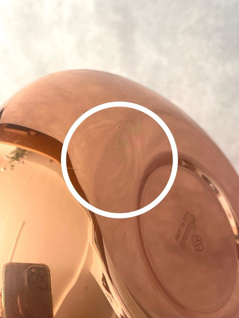 未使用　島本製作所　銅製槌目 コッパーケトル 1.6L