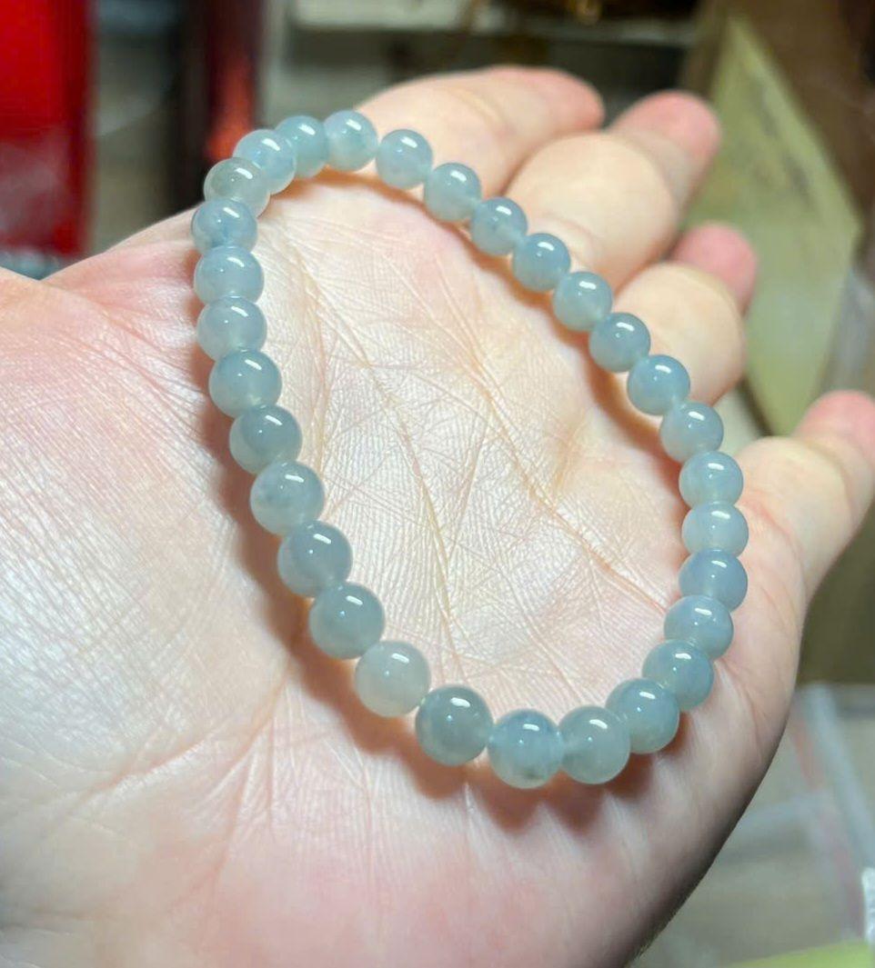 ミャンマー產 高氷種A貨 ブレスレッット無処理上質な老坑.老藍水天然本