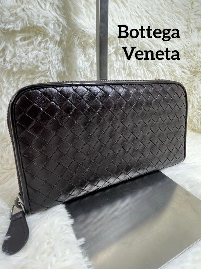 ✨極美品✨ボッテガベェネタ 長財布 ラウンドジップ イントレチャート