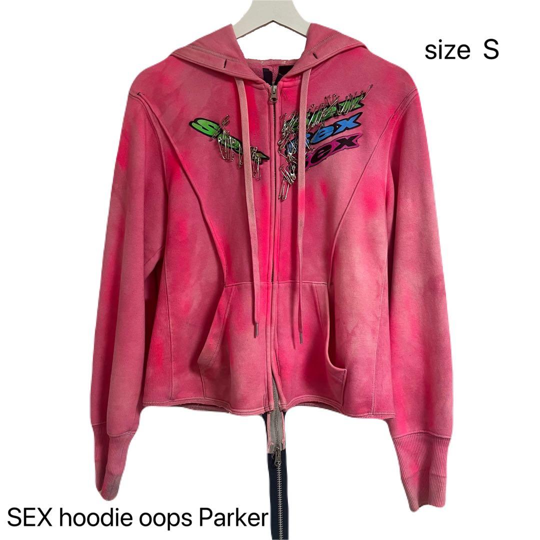 SEX hoodie oops パーカー S - メルカリ