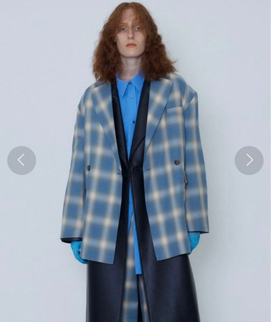 MAISON SPECIAL チェックオーバージャケット