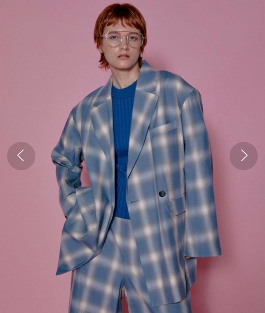 MAISON SPECIAL チェックオーバージャケット