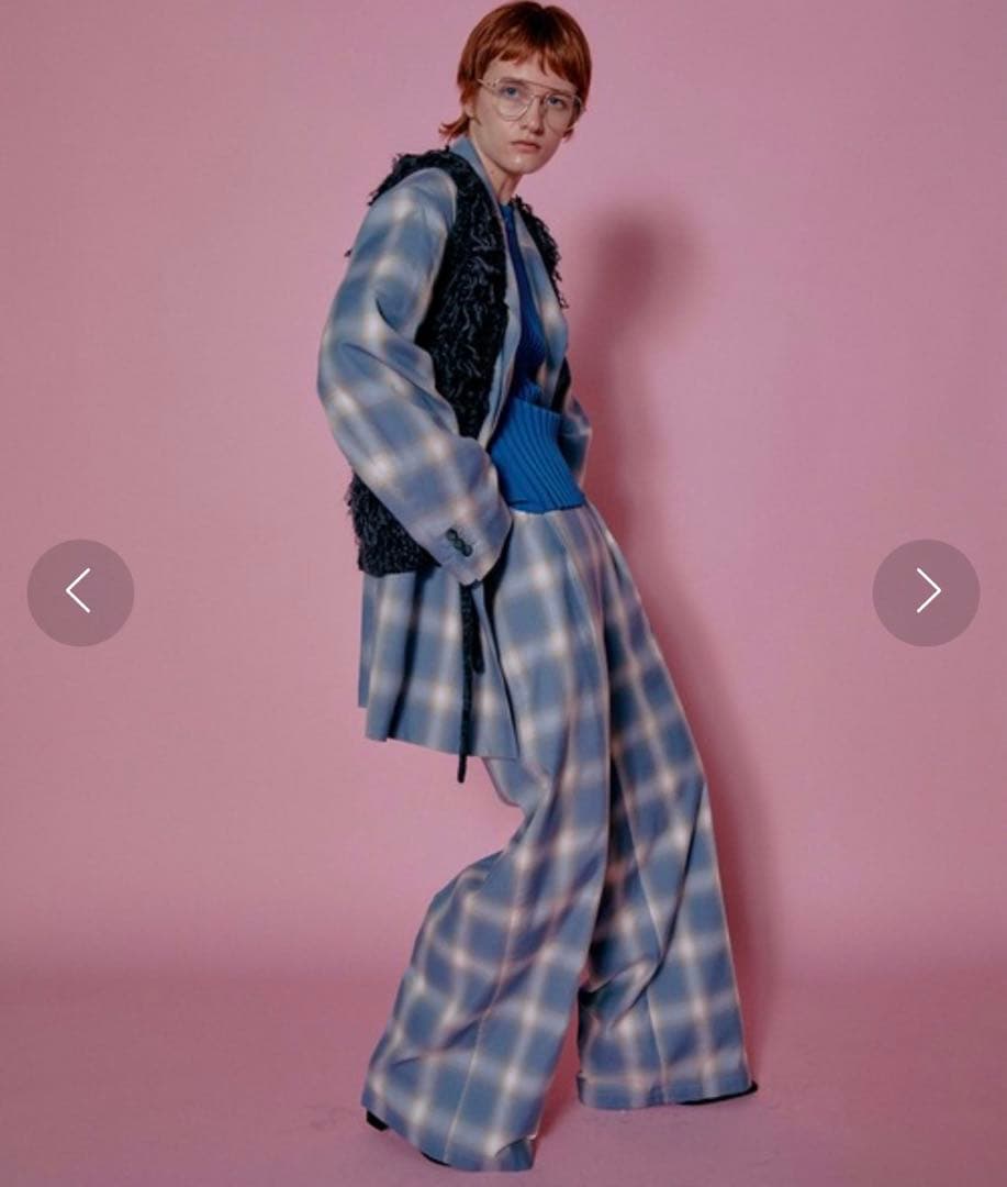 MAISON SPECIAL チェックオーバージャケット