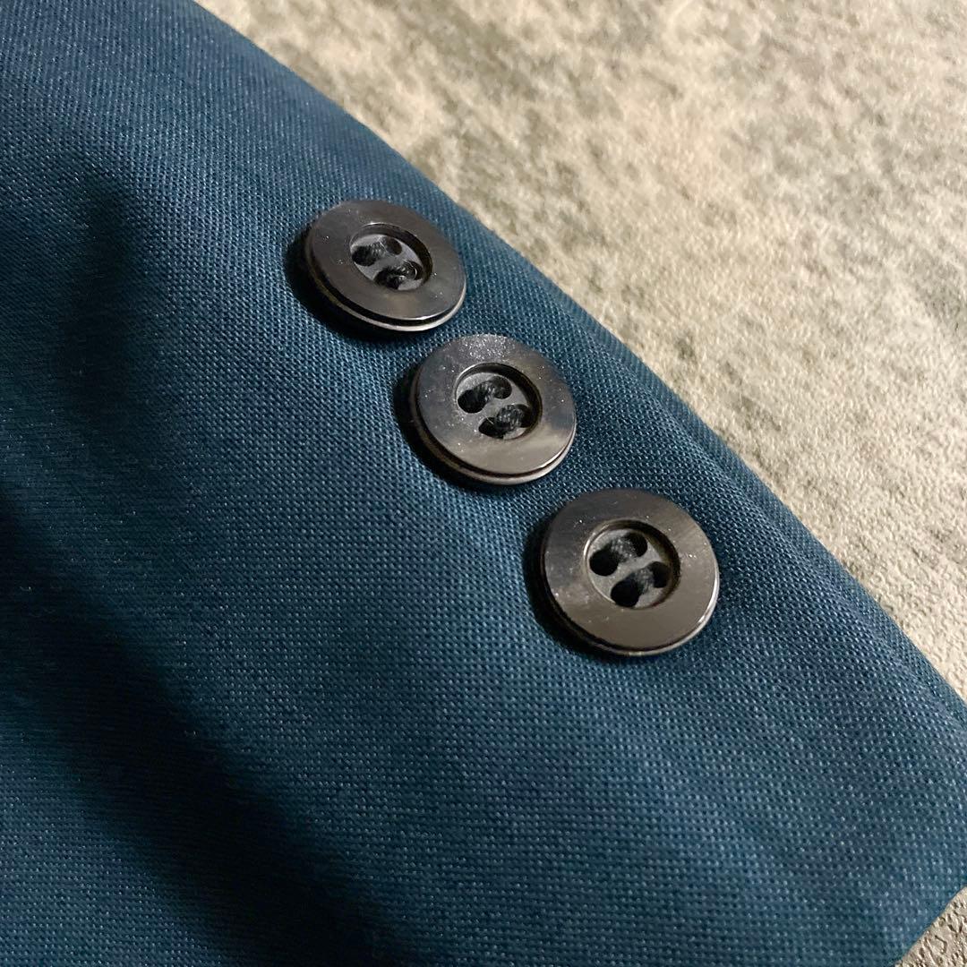 希少 クラシックティール ダブルブレストスーツ × TIFFANY ネクタイ