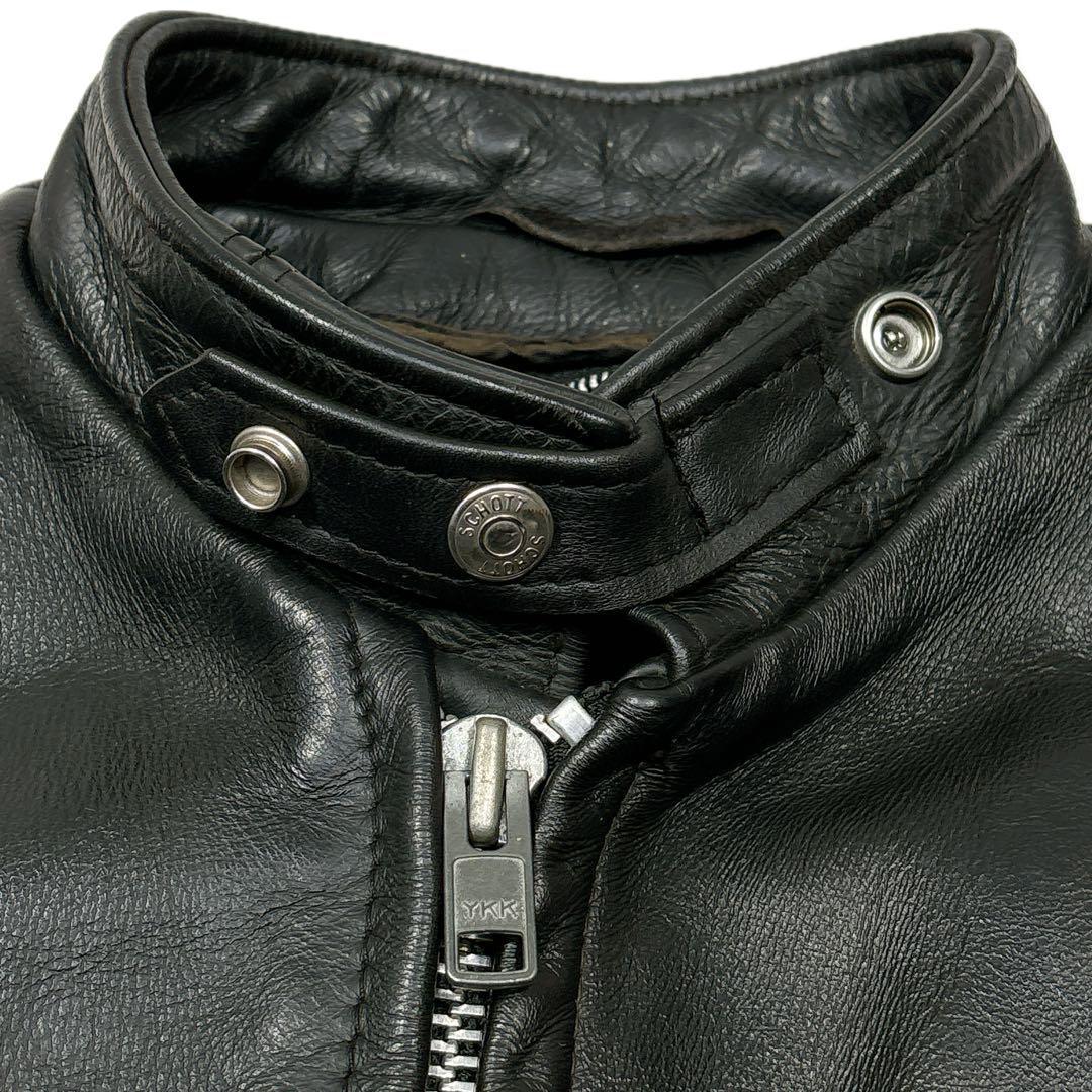 Schott☆641 シングルライダースジャケット 36 ボアライナー c07