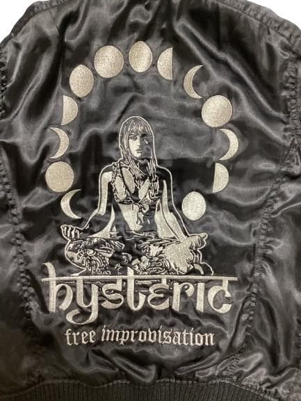 ヒステリックグラマー スカジャン ムーンガール刺繍 HYSTERICS ラメ