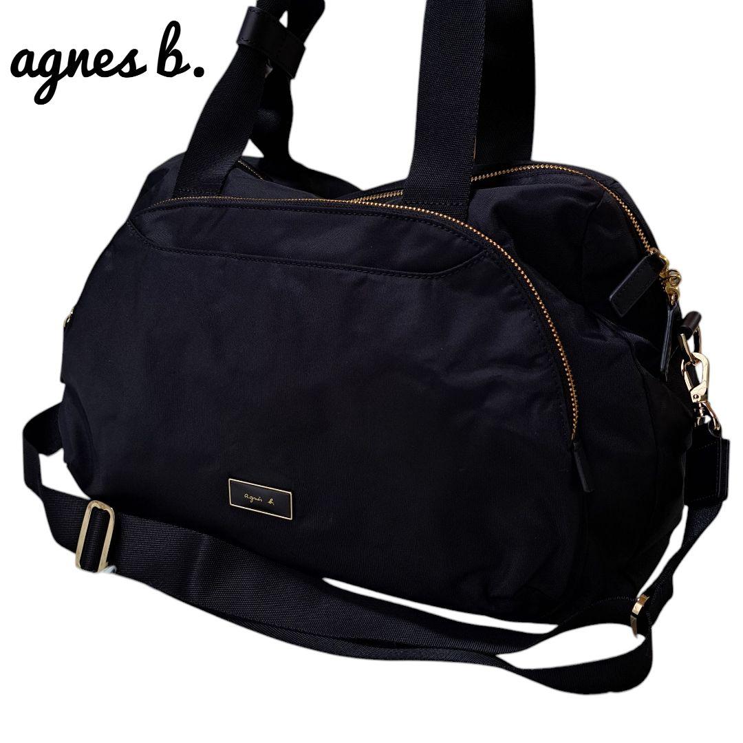 未使用級 agnes b.】FT03‐02 2Wayボストンバッグ チャーム付 - メルカリ