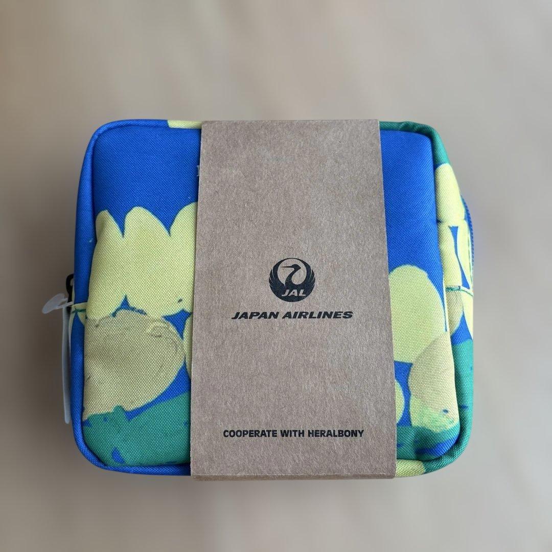 新品未使用】HERALBONY JAL ビジネスクラス トラベルポーチ - メルカリ