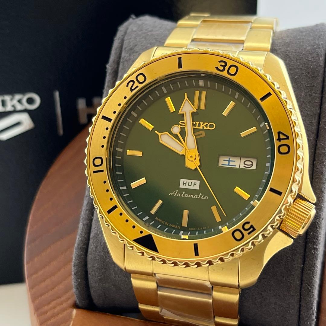 【新品未使用】　300本限定　HUF セイコー5 SBSA164 コラボ SEIKO 5 Sports HUF コラボレーション限定モデル SBSA164 - メルカリ