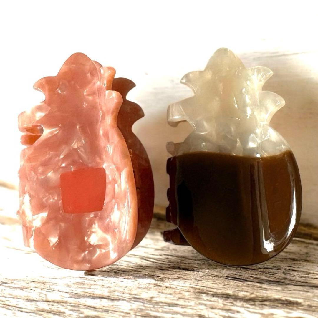 数量限定 ホノルルクッキー ヘアクリップ 2個セット ピンク ハワイ