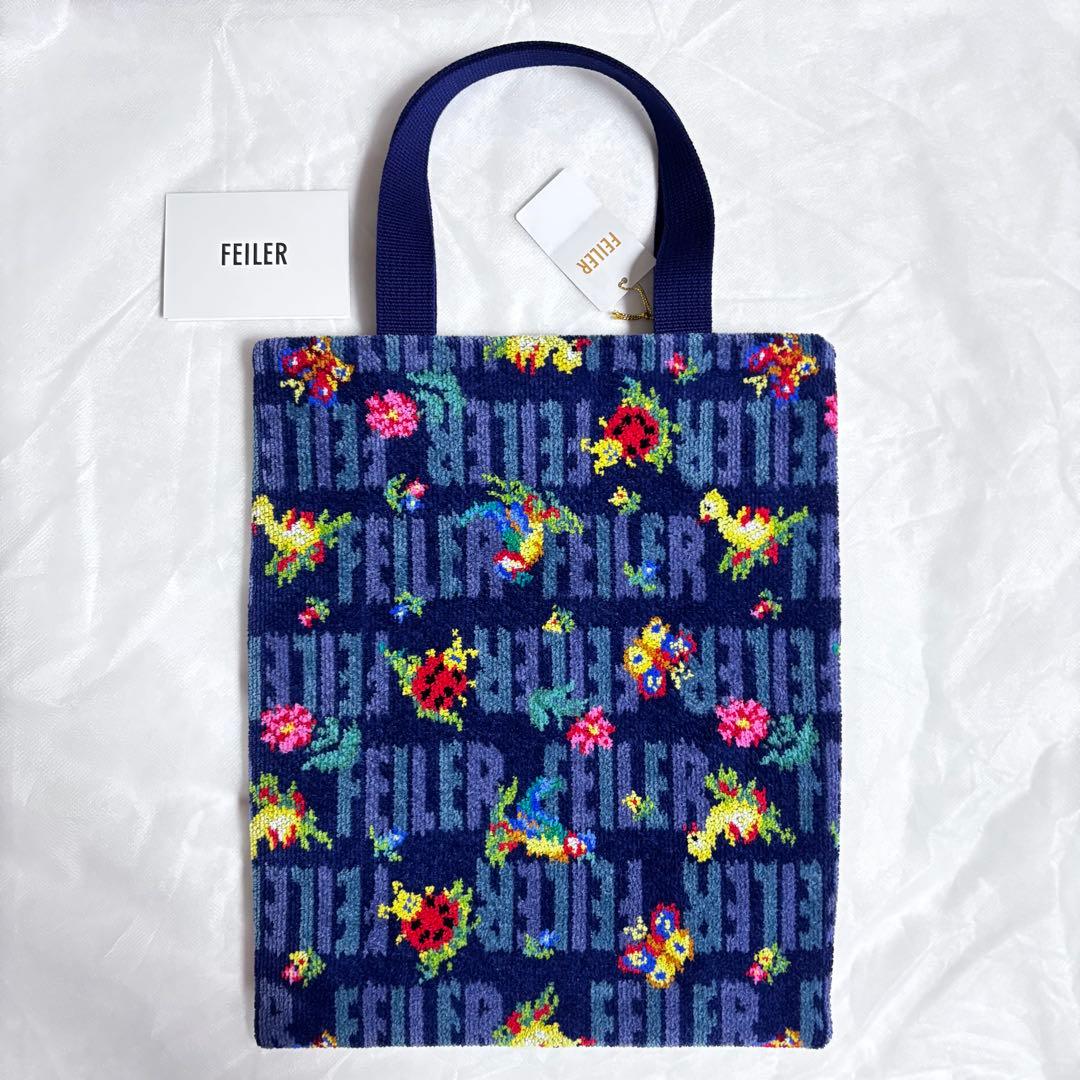 新品 フェイラー パスザバトン限定 ハイジ両面柄 違いトートバッグ A4