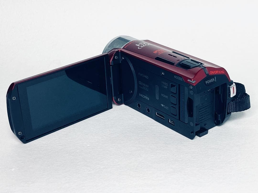 【中古】Canon キヤノン iVIS HF R32 レッド Wi-Fi カメラ