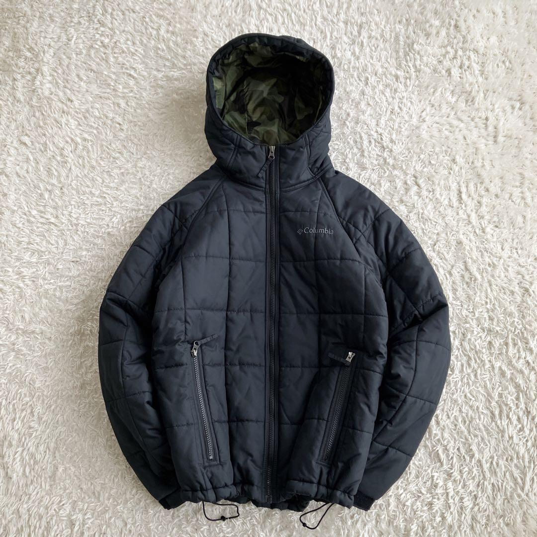 美品Columbia フーデッド パファージャケット ドローコード 短丈 y2k