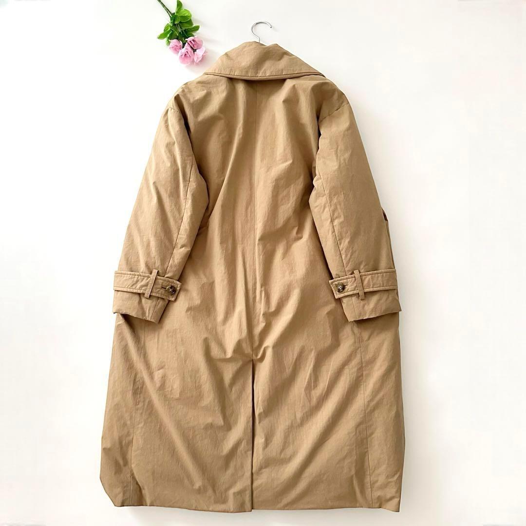 ナノユニバース 西川ダウン 東原亜希 コラボ トレンチダウン ベージュ