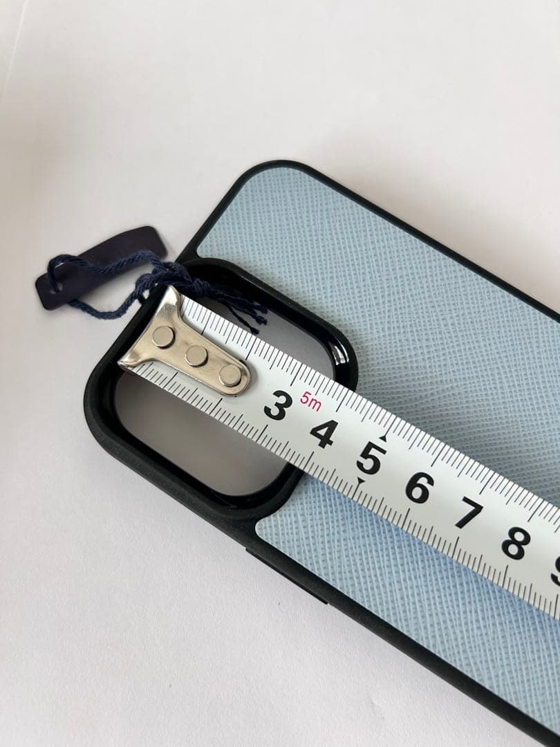 ⭐️未使用⭐️PRADA iPhoneケース ライトブルー　13pro 三角ロゴ