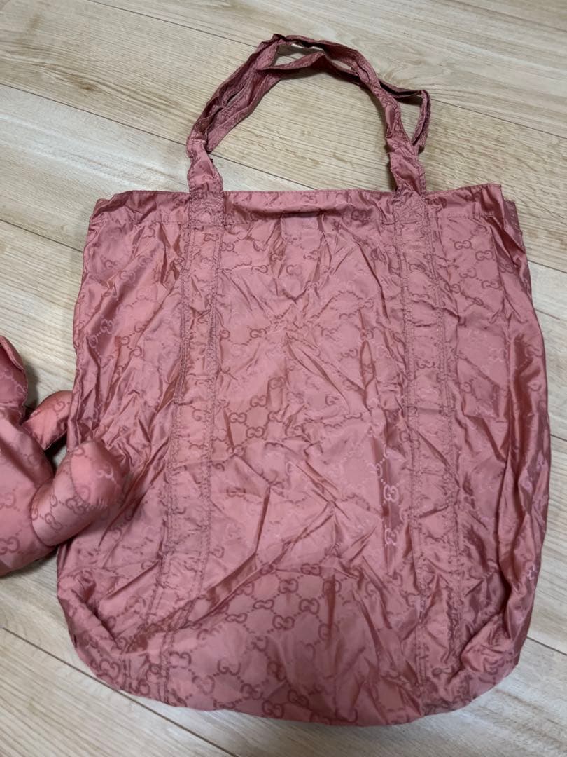 GUCCI ピンク ぬいぐるみ型エコバッグ テディーベアー