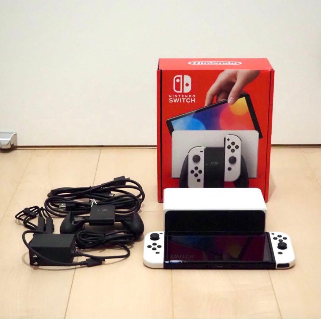 Nintendo Switch 有機ELモデル 本体 ケース付き - メルカリ