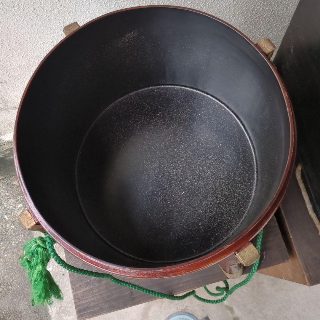 お買い物様専用 骨董 ほかい 大名道具 漆 梨地 木製 2つ